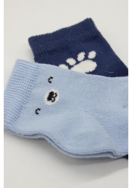 Nessiworld Bear Penye Soket Çorap 2'li BS10116 Mavi fırsatları