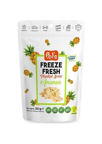 Freeze Fresh Ananas 20 G