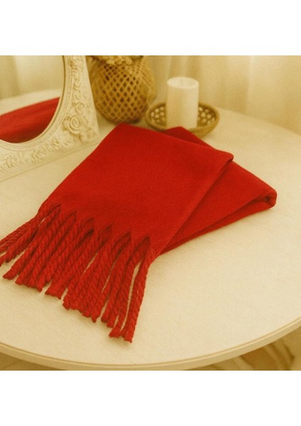 Yumuşak Dokulu Kırmızı Buklet Kadın Şalı fiyatları