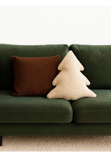 Teddy Dekoratif Çam Ağacı Yastık ve Iç Dolgulu Kırlent modelleri