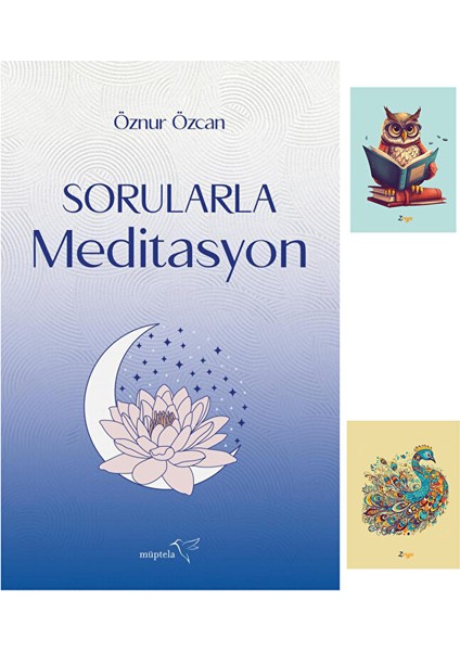 Sorularla Meditasyon - Öznur Özcan - Müptela Yayınları - 9786258446647 - Not Defterli Seti