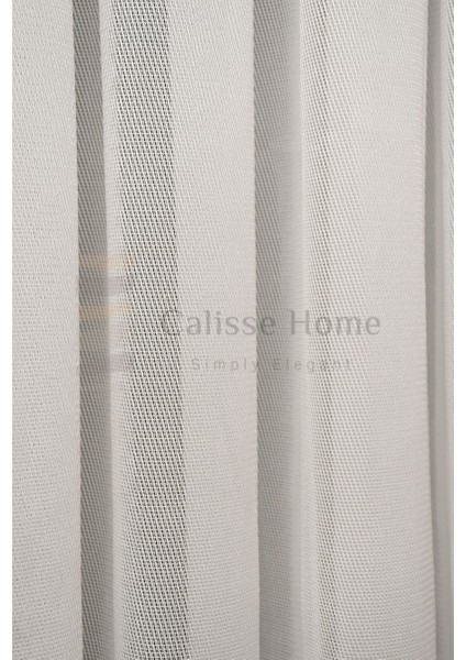 Saten Örgü Şık Ekru Tül Perde Ağır Gramajlı 1/3 Sık Pileli Yoğun Dokulu Ütü Istemez fırsatları