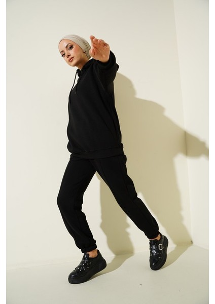 55434 Oversize Eşofman Takımı - Siyah modelleri