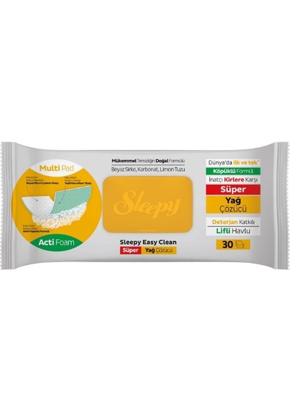 Nessiworld Yüzey Temizlik Havlusu 30 Adet Yağ Çözücü