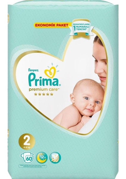 Nessiworld Premium Care Bebek Bezi Ekonomik Paket 2 Beden 60 Adet fiyatları