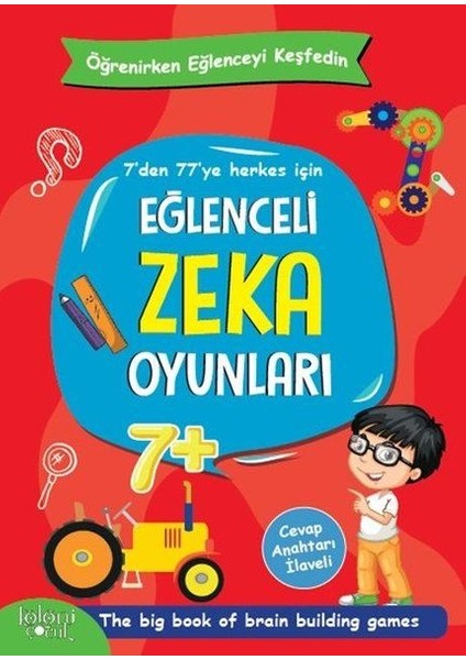 Eğlenceli Zeka Oyunları - Kırmızı Kitap - Öğrenirken Eğlenceyi Keşfedin