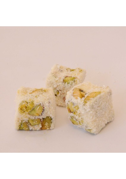 Çifte Kavrulmuş Safranlı Antep Fıstıklı Hindistan Cevizi Kaplı Lokum 300GR fiyatları