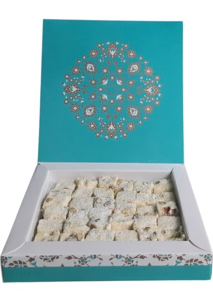 Çifte Kavrulmuş Safranlı Antep Fıstıklı Hindistan Cevizi Kaplı Lokum 300GR fırsatları