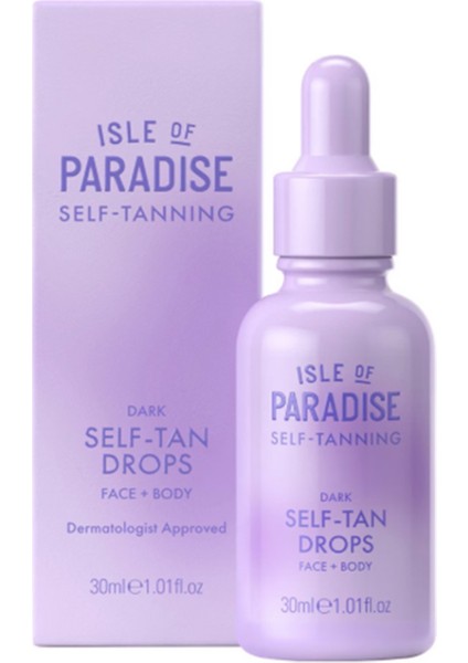 Dark Yüz ve Vücut Için Doğal Bir Bronzluk Için Nemlendirici Damlalar 30 ml