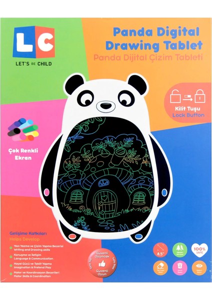 LCD Dijital Renkli Panda Çizim Tableti 8,5 Inç modelleri