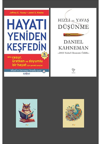 Hayatı Yeniden Keşfedin - Hızlı ve Yavaş Düşünme - (2 Not Defterli)