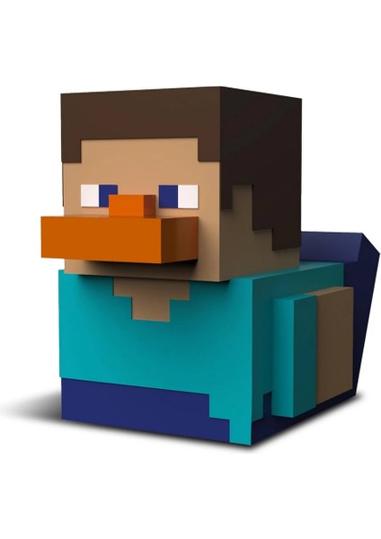 Minecraft Boxed Steve Lisanslı Cosplay Ördek Collectible Figür