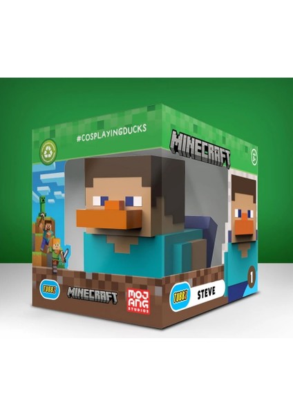Minecraft Boxed Steve Lisanslı Cosplay Ördek Collectible Figür fırsatları