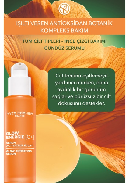 Hassas ve Cansız Ciltler Için Cilde Işıltı Veren Antioksidan Gündüz Serumu 30ML fiyatları