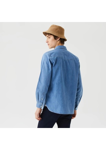 Slim Fit Erkek Denim Gömlek modelleri