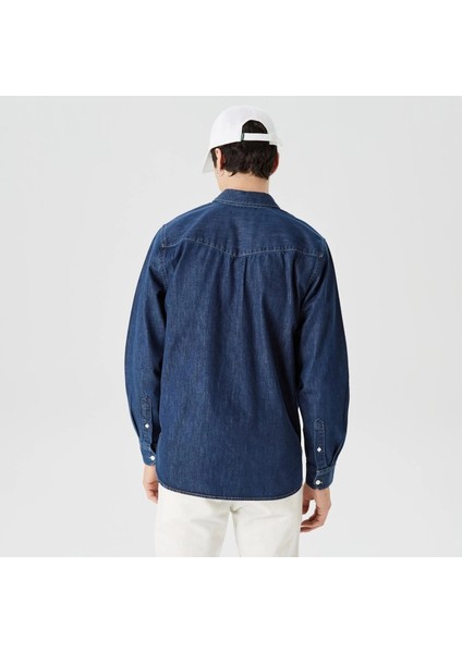 Slim Fit Erkek Denim Gömlek modelleri