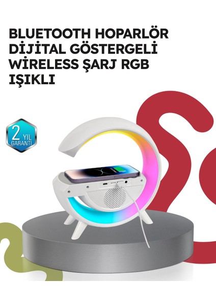 2025 Model 15W Kablosuz Şarjlı Renkli Atmosfer Lambası