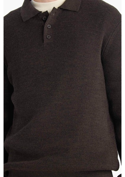 26K801100244 Kahverengi Erkek Kazak D3589AX/BN581 fırsatları