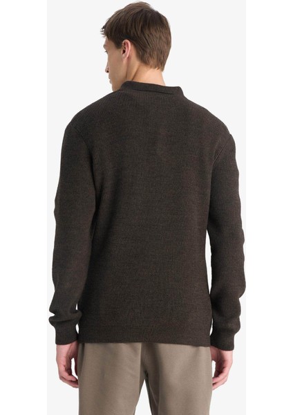 26K801100244 Kahverengi Erkek Kazak D3589AX/BN581 indirimleri