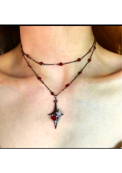 Crystal Subaru Yıldız Kolye