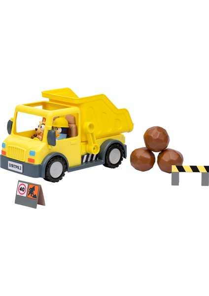 Blueyplus Bluey Damperli Kamyon ve Özel Hard Hat Bluey ve Muddy Bingo Figür Oyuncak Seti 7 cm fiyatları