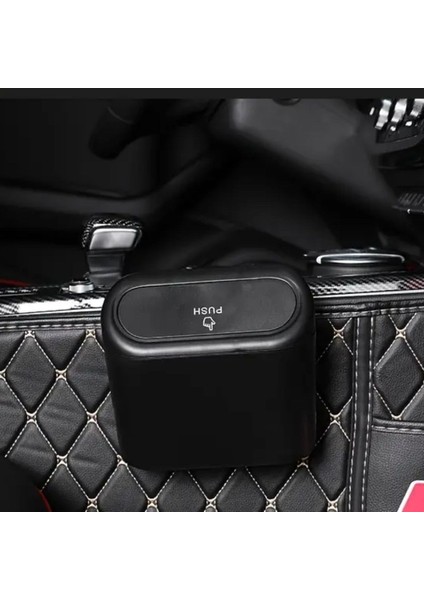 Araç Içi Takılarak Sabitlenebilen Mini Kapaklı Çöp Kovası (4490) fırsatları