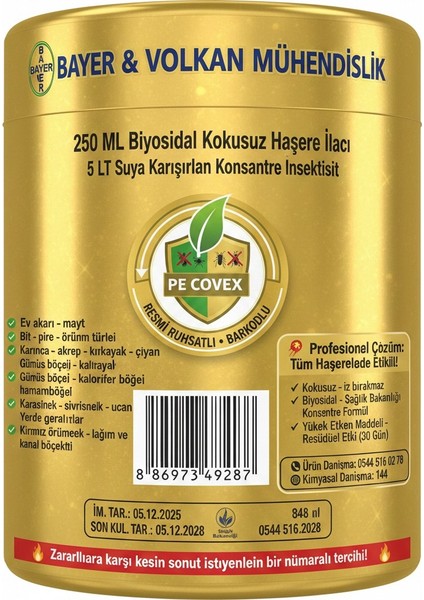 Bitkilerde Hastalık ve Zararlı Canlı Biyosidal Kontrol Ürünü 250 ml Solüsyon: Profesyonel Biyosidal Etkili Çok Güçlü Solüsyon - Kurşuni Küf (Botrytis).
