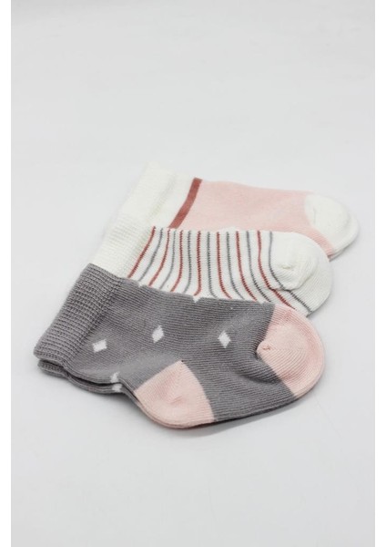 Nessiworld 3'lü Penye Kız Soket Çorap BS10112 Gri fırsatları