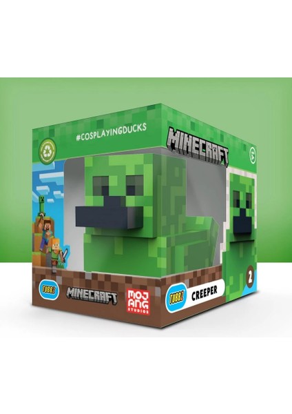 Minecraft Boxed Creeper Lisanslı Cosplay Ördek Collectible Figür fırsatları