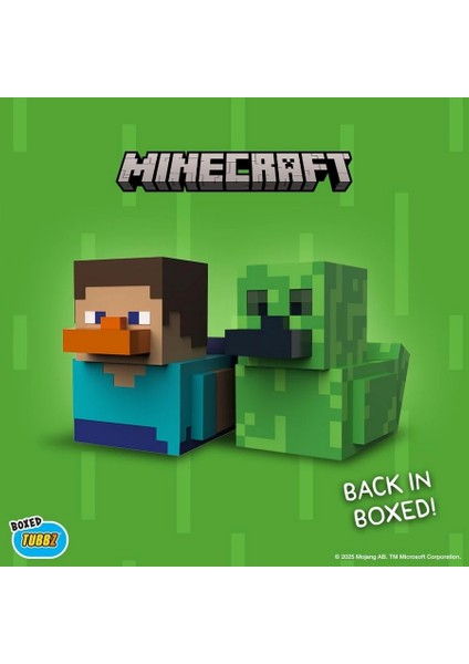Minecraft Boxed Creeper Lisanslı Cosplay Ördek Collectible Figür indirimleri