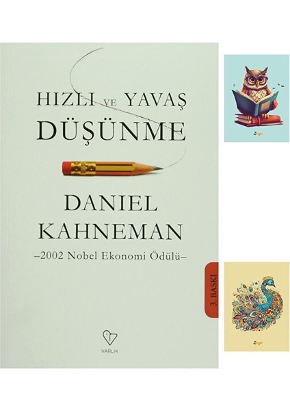 Hızlı ve Yavaş Düşünme - Daniel Kahneman - 9789754345315 - (2 Not Defterli)