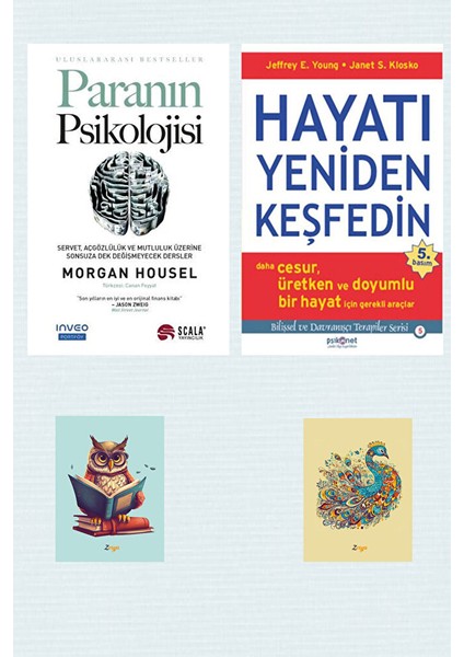 Paranın Psikolojisi - Morgan Housel - Hayatı Yeniden Keşfedin - Janet Klosko - Not Defterli Seti