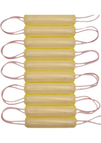 12 Volt 1.8 Watt Sarı - Amber Neon Cob LED Modül IP65 10 Adet Modül