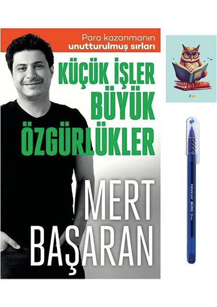 Küçük Işler Büyük Özgürlükler 9786258471175 - Butik - Mert Başaran (Tükenmez Kalem ve Not Defterli)