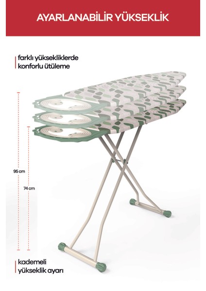 Pratik ve Şık Ütü Masası, Rahat Kullanım ve Güçlü Desteğiyle fiyatları