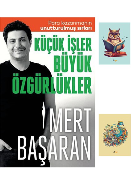 Küçük Işler Büyük Özgürlükler - Mert Başaran - 9786258471175 - Butik - Not Defterli Seti