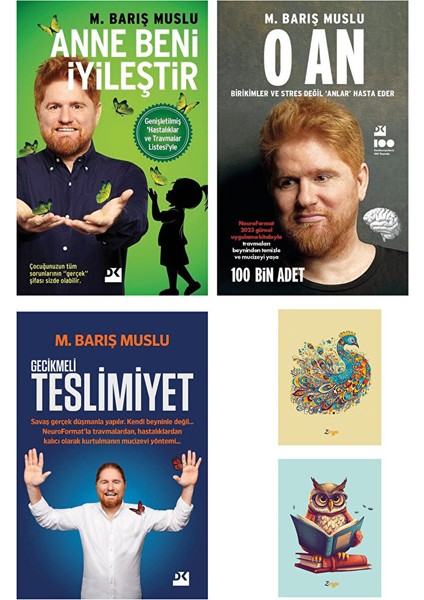 Anne Beni Iyileştir - O An - M. Barış Muslu - Gecikmeli Teslimiyet - (3 Kitap 2 Not Defterli)