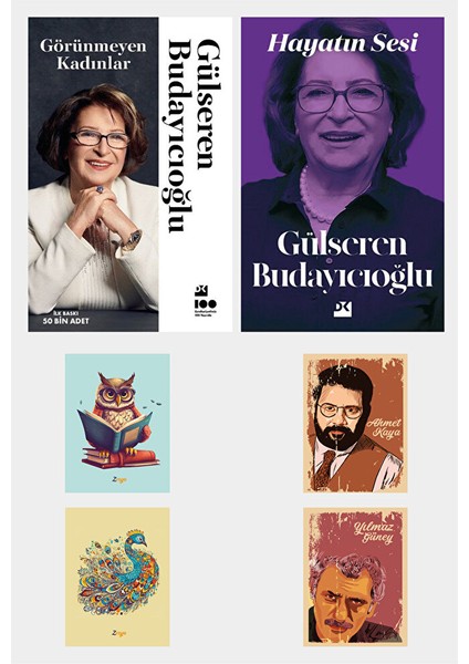 Gülseren Budayıcıoğlu Kitapları - Görünmeyen Kadınlar - Hayatın Sesi (4 Defterli)