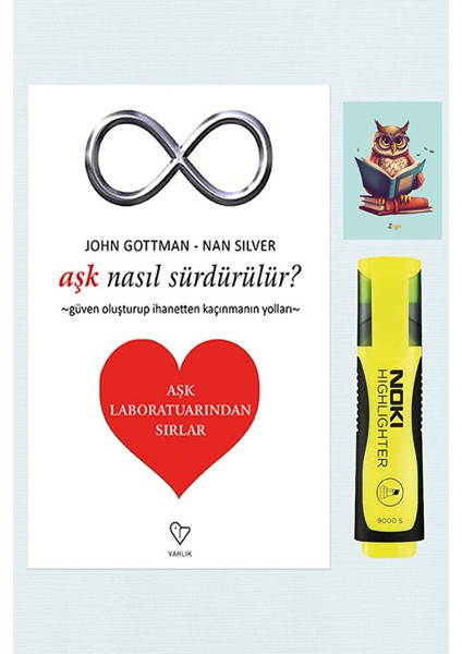 Aşk Nasıl Sürdürülür - John Gottman - 9789754345049 - Sarı Fosforlu Kalem - Defterli Seti