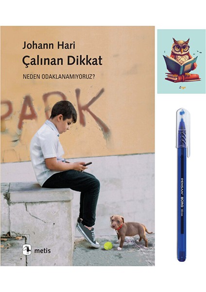 Çalınan Dikkat - Neden Odaklanamıyoruz? - Johann Hari - Metis Yayıncılık - Büro Mavi Tükenmez Kalem