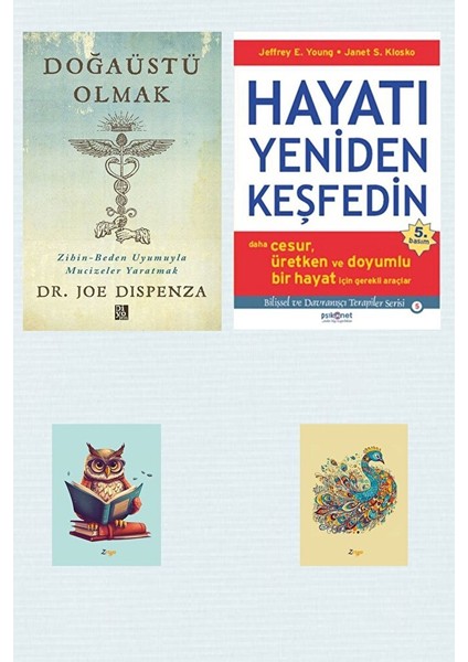 Doğaüstü Olmak - Joe Dispenza - Hayatı Yeniden Keşfedin - Jeffrey E. Young - (2 Not Defterli)