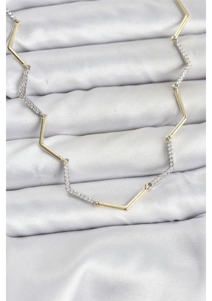 Vıp Seri Zikzak Model Kadın Kolye - Lisinya