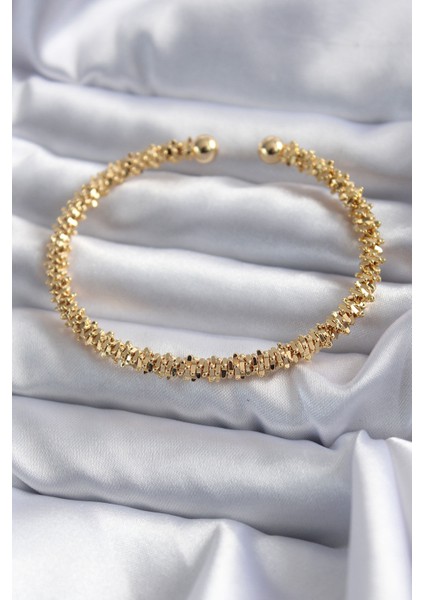 316L Çelik Gold Renk Kadın Bileklik - TJ-BB5643