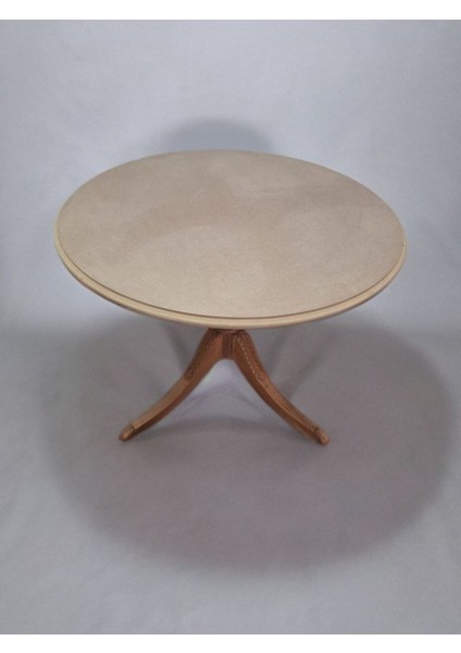 Maun Gövdeli Masa – Mdf Üst Tabla, Ham ve Doğal Şıklık