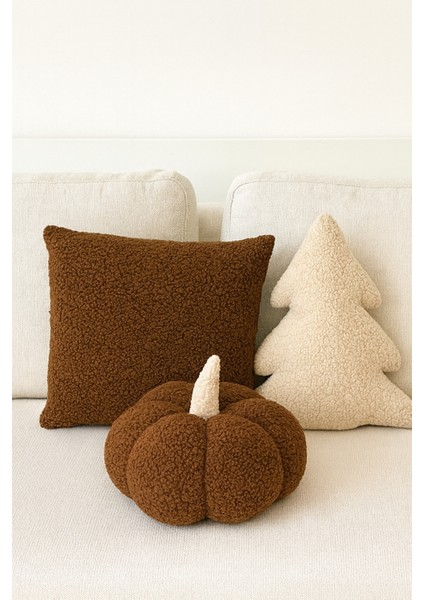 Teddy Dekoratif Çam Ağacı ve Balkabağı Yastık ve Iç Dolgulu Kırlent fiyatları