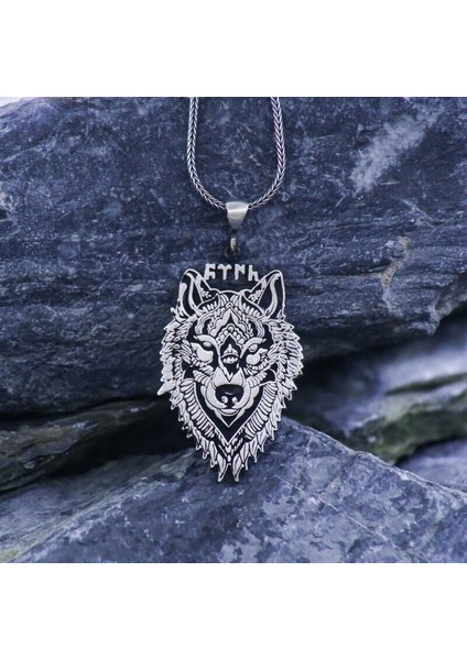 ​gümüş Göktürkçe Türk Yazılı Kurt Kolye fiyatları