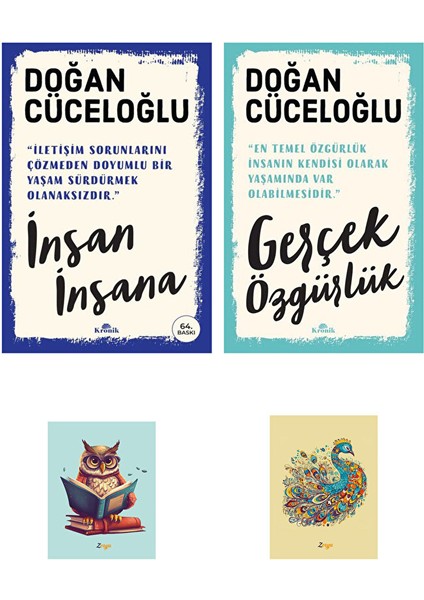 Insan Insana - Gerçek Özgürlük - Doğan Cüceloğlu - Kronik Kitap - Not Defterli Seti