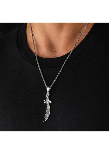 Gümüş Hz. Ali Zülfikar Kılıcı Kolye fiyatları