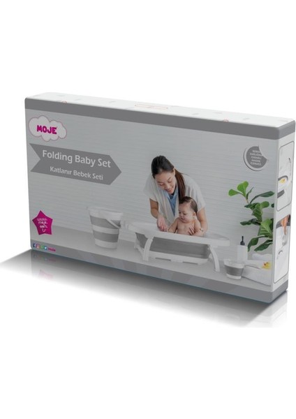 Nessiworld Moje Katlanır Küvet Seti Gri fiyatları