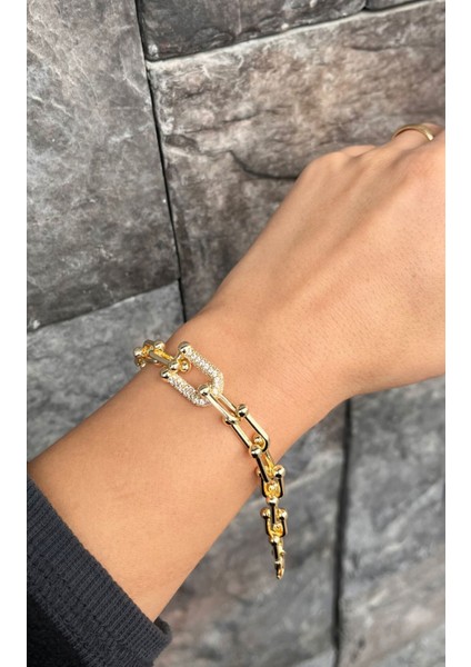 14K Tiffany Desen Bileklik